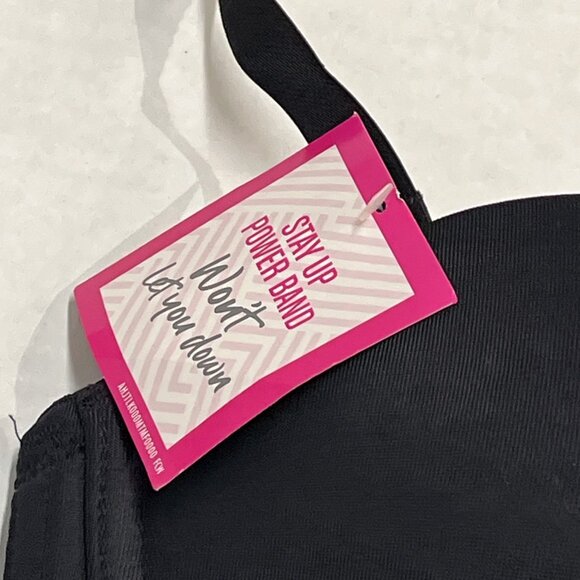 Maidenform Bra Womens 38C Black Underwire Self-Expressions Stay Put Strapless - Picture 4 of 7